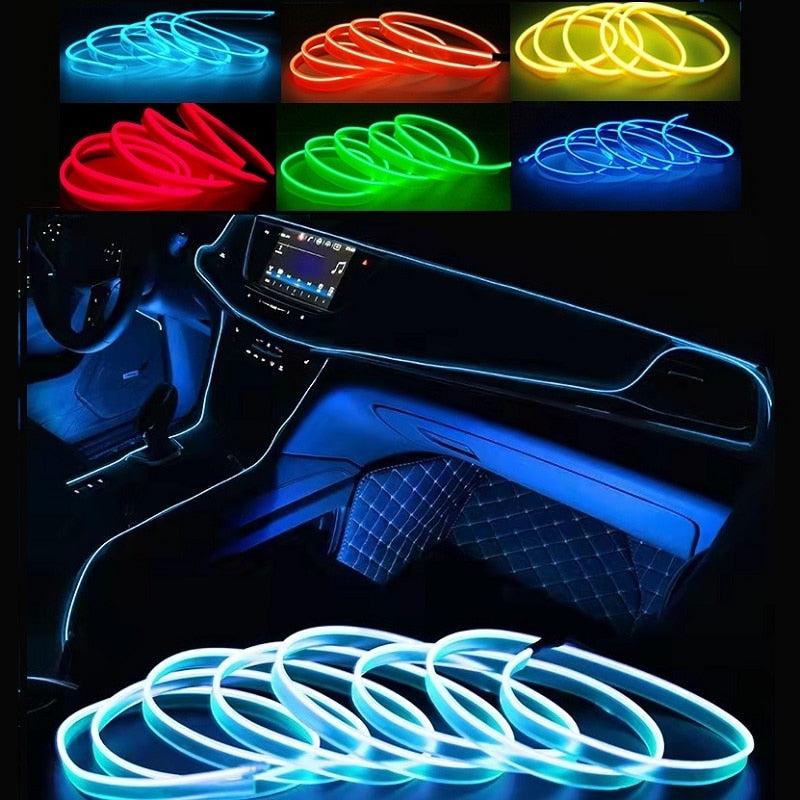 Concealed Wire Cover Line Sleeve Car Cable Clips Auto Accessories 4pcs Led  Strip Lights for Cars Interior Led Lights Aerospace 303 Led Lights for