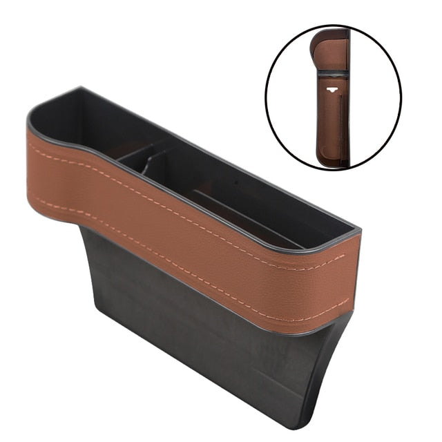 Leather Seat Gap Cup Holder