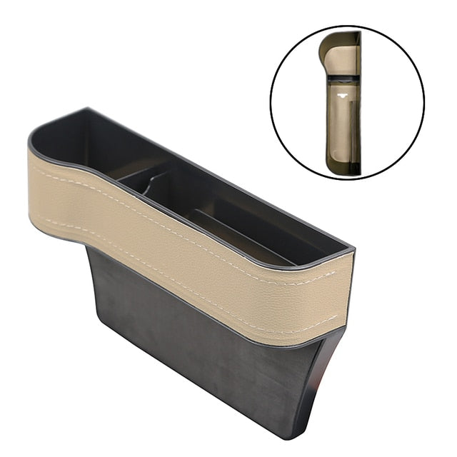 Leather Seat Gap Cup Holder