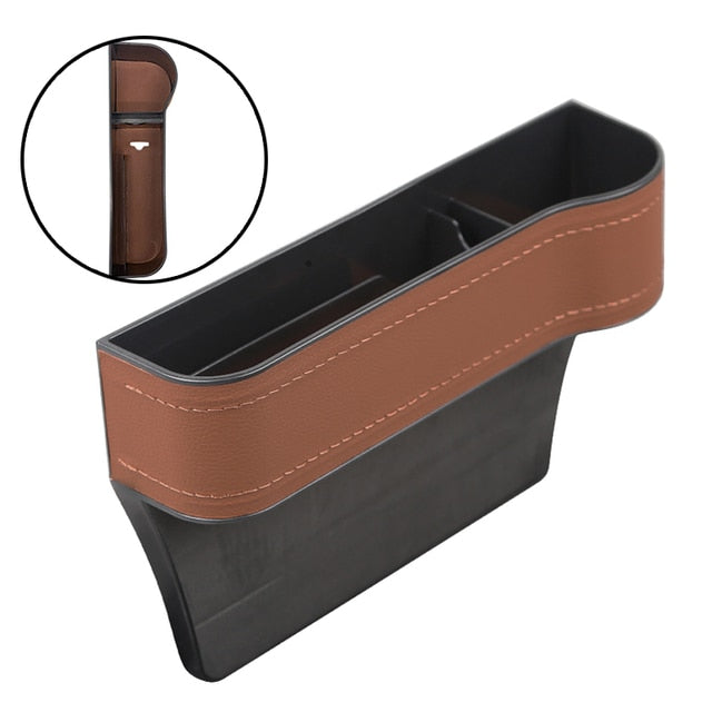 Leather Seat Gap Cup Holder