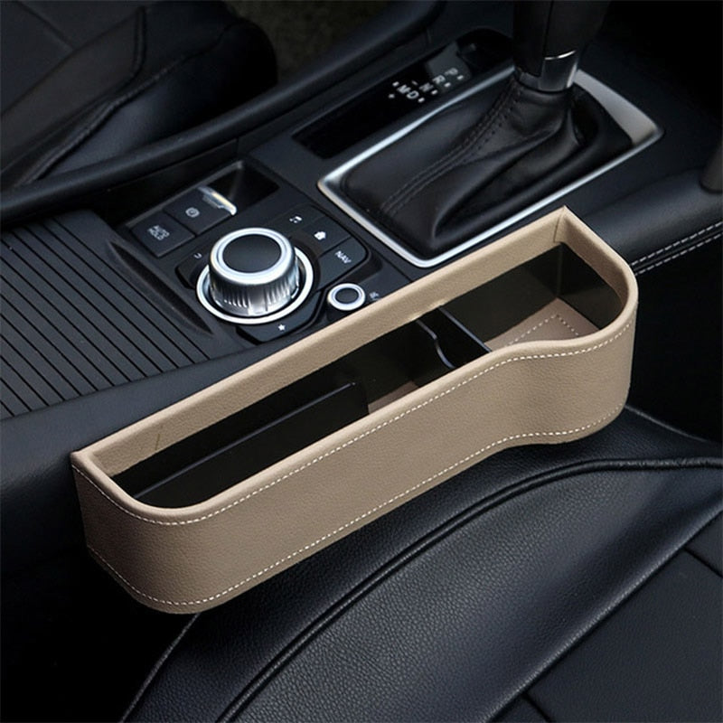 Leather Seat Gap Cup Holder