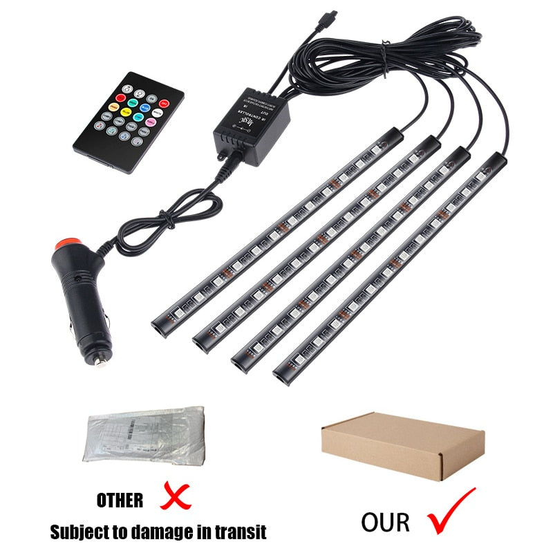 Concealed Wire Cover Line Sleeve Car Cable Clips Auto Accessories 4pcs Led  Strip Lights for Cars Interior Led Lights Aerospace 303 Led Lights for